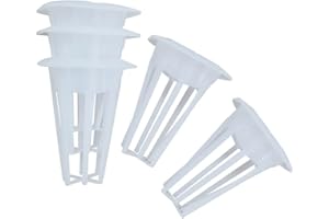 Nouri 7 Pcs Hydroponic Grow Baskets, Pod Shaped Replacement Grow Baskets, Reusable & Suitable for all Hydroponic Growing System