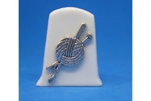 BIRCHCROFT CHINA Birchcroft Porcelain China Collectible Thimble - Antique Silver Needles - Free Box