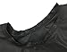 WM Beauty Classic Water Repellent Adjustable Salon Hair Cutting Cape with Snaps Closure, Black