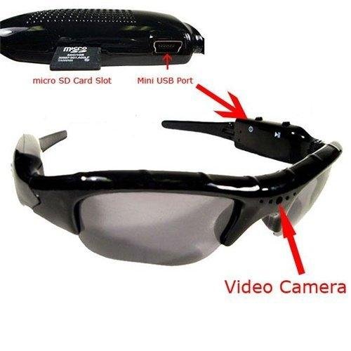 Everything4less-UK Universal/Unisex Hidden Spy Camera Sun glasses with Voice and Video Recorder - Fashion Sunglasses…