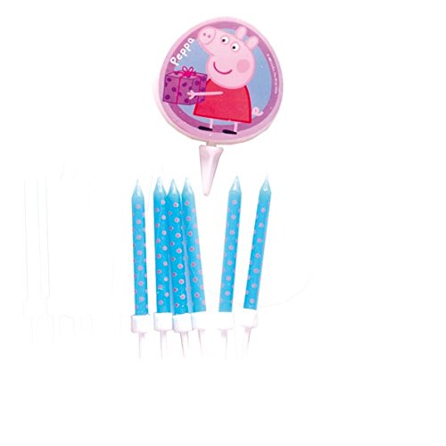 7 Kerzen * PEPPA PIG * für Kindergeburtstag und Mottoparty // Kinder Geburtstag Deko Tischdeko Kuchenkerzen - 2