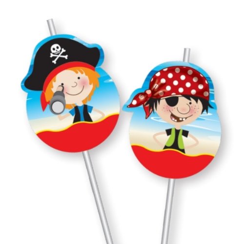 Preisvergleich Produktbild Kleine Piraten 6 Trinkhalme