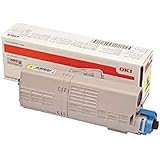 OKI 46490401 Cartuccia Toner Originale OKI, Giallo, Standard, 1500 pagine