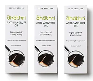 Dhathri Anti- Dandruff Oil | Herbal Oil for Dandruff | Relief From Itchy Scalp and Dandruff - 100 ml (Pack of 3)