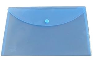 ‎EXXO BY HFP EXXO by HFP Document Case with Press Stud Closure, A5 Landscape, Pack of 10 250 x 180 mm blue