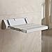 Produktbild IAIZI Bath Chair Bad Stuhl Sicherheit Dusche Klappstuhl Wandhocker Haushalt Badezimmer Alter Mann Badeschuh Hocker Disabled and Disabled, Bath seat Bench (Farbe : Weiß)