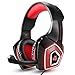 Produktbild Swiftswan Gaming Headset Fit für Xbox One, PS4, PC, Controller, Noise Cancelling über Ohr Kopfhörer mit Mikrofon, LED-Licht Bass Surround Soft Memory Ohrenschützer Fit für Mac Nintendo Switch Games