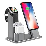 IPhone Stand - Präsentiert Ihr Gerät für eine stabile, freihändige Interaktion wie Face Time oder Skype, unterstützt Ihr iPhone mit verschiedenen Dicken (passend für 99% Fall auf dem Markt) wie spigen.Speck Candyshell.Griffin Reveal.otterbox .. arbeitet ausschließlich mit Ihrem Apple Lightning Kabel (nicht im Lieferumfang enthalten) und verwandelt es bequem in eine Ladestation für Ihren Desktop oder Nachttisch. unterstützt auch iPad MINI