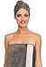 Merry Style Womens Wellness Turban 13007 (Grey/White, One Size)