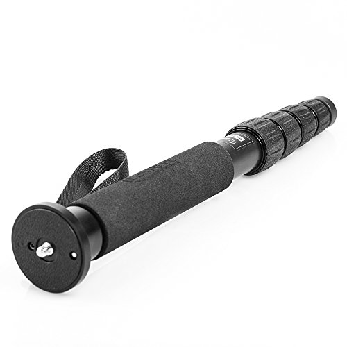 Lenjoys Big Ben 300 Carbon-Einbeinstativ (Hhe: 1,46m, Gewicht: 430g) ideal fr die professionelle Fotografie auf Reisen