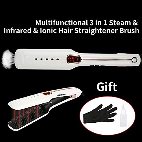 Steam Hair Straighteners Hair Curler 2 in 1 Professional Ceramic Tourmaline Iron for Hair Straightening and Curling Max Temperature 120 220 C White reviews Steam Hair Straighteners Hair Curler 2 in 1 Professional Ceramic Tourmaline Iron for Hair Straightening and Curling Max Temperature 120 220 C White