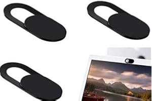 CABLING® Prémium Pack de 3 Cache Webcam, Webcam Cover Autocollant Coulissant Couverture de Caméra Frontale Ultrafin pour Laptop, PC,Smartphones, Tablettes,Noteboook Pro, etc.