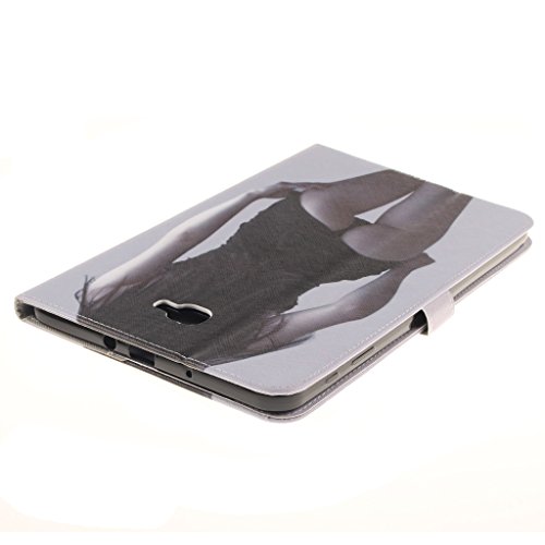 Samsung Galaxy Tab A 10.1″ T580 Hülle, COLJOY Samsung Galaxy Tab A 10.1″ T580 T585 Kunstledertasche PU Schutzhülle Tasche Leder Brieftasche Hülle Case Cover mit praktischer Ständerfunktion und Auto Sleep / Wake Up Funktion, TM12 - 4