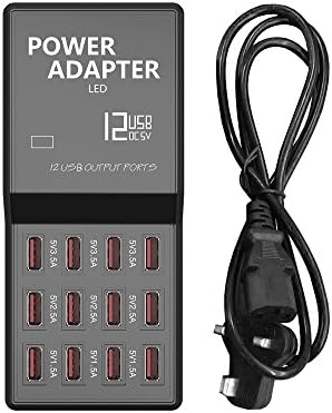 Merkmak 12 Port USB Charging HUB Speed Charger Multi-use Power adapter UK Plug for USB Devices