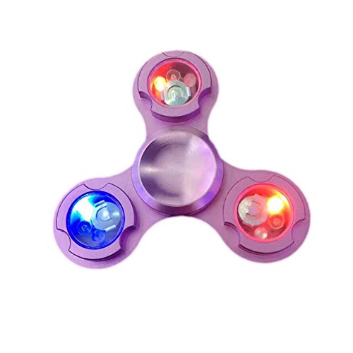 Wangyue New Fidget Spinner Toy Glowing in The Dark LED Lighting Hands Spinner Relieves Stress And Anxiety for Children and Adults Aluminum Pink Wangyue New Fidget Spinner Toy Glowing in The Dark LED Lighting Hands Spinner Relieves Stress And Anxiety for Children and Adults Aluminum Pink
