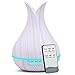 Produktbild Aroma Diffuser 400ml Ultraschall Aromatherapie Luftbefeuchter Fernbedienung Oil Düfte Luftreiniger 7 Farben LED Duftlampe Timing Wasserlose Power-off Flüstere Leise JIAYUE-09, White Wood Grain