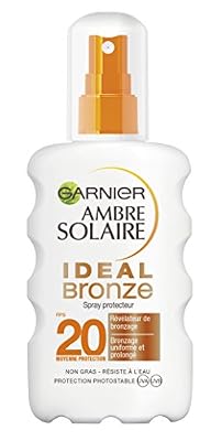 Garnier Ambre Solaire Ideal Bronze Spray Protecteur Révélateur de Bronzage FPS 20 200 ml