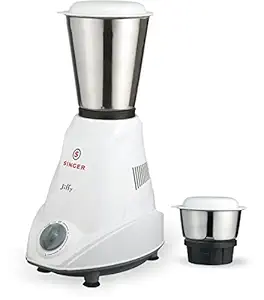 Singer Jiffy 500-Watt Mixer Grinder (White)