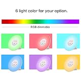 Wecker Lichtwecker Geschenk Wake Up Light Wecker mit Licht ,7 Wecktöne (6 Naturklänge und Radio), 7 Lichtfarben,10 Helligkeitstufen, Sonnenaufgangssimulator, Nachtlicht mit FM Radio, Geschenke für Kinder oder Erwachsene - 5