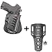 Produktbild Fobus rotating roto tactical retention holster + Lowride belt holder attachment for Beretta PX4 Storm Full Size & Compact, 92 FS / Taurus PT 845, 24/7, PT940, PT840, PT640, PT100, PT800, PT809 Baikal MP-446 FNH FNP9, FNH FNS9 pistols
