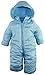 iXtreme Baby Boys Newborn Solid One Piece Puffer Winter Snowsuit, Ocean Blue, 6-9 Months