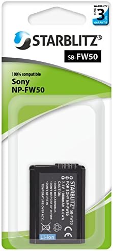 STARBLITZ sb-fw50 Rechargeable Battery for Sony NP-FW50 black