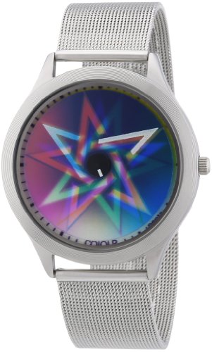 Rainbow e-motion of color Unisex-Armbanduhr Elegance Bodyheat Analog Quarz Edelstahl CIELPS-MBS-pe