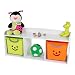 Produktbild IRIS, Kindersitzbank 'Kids Bench' mit Stauraum / Aufbewahrung, Holz, weiß, 101,4 x 34 x 43,4 cm