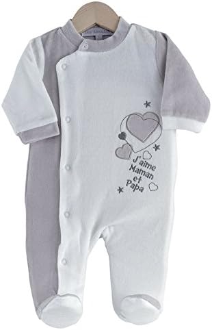 Kinousses Baby Girls' Shooting Star Footie white white 1 Month