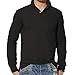 Produktbild Honestyi Tops Mode Herren Slim Fit Fashion Men es Casual Slim Long Sleeve T Shirt Top Bluse Plain Polo Shirt(Schwarz,M)