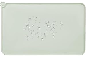 AUDWUD Alfombrillas de Silicona Impermeables para la alimentación de Perros y Gatos,Alfombrillas Antideslizantes para Cuencos de Mascotas,Alfombrillas para la alimentación de Mascotas