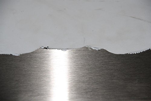 3 mm Edelstahlblech V2A 1.4301 K240 geschliffen einseitig Folie – 200 mm x 400 mm - 5