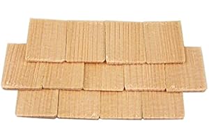 Miniaturenbau-Lewen 100 St. Schindel aus Fichtenholz. Für Puppenstuben, Krippenbau 33x22 mm.