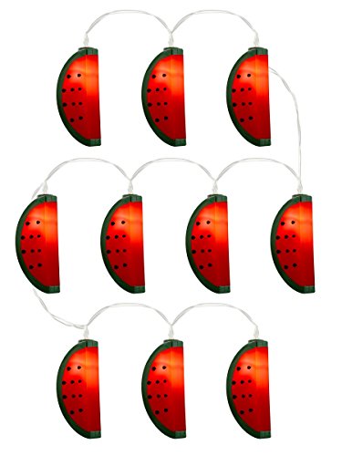 Lichterkette WATERMELON mit 10 Melonen-LEDs 150cm
