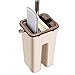 Produktbild Easy Selfing Wringing Flat Mop, doppelseitiger Lazy Mop für Laminat, Fliesen, Parkett, Nass- und Trockenwischen