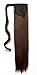 17/23 inches Fashion Long Wrap Around Ponytail Straight Curly Wavy Clip in Pony Tail Hair Extension Extensions Black Blonde Brown