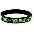 Valentino Rossi Braccialetto THANK YOU VALE,Giallo Fluo,Unica,Unisex