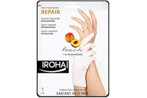 ‎IROHA Hand und Nail Mask Peach - regenerierende Handschuhe - Handschuhmasken mit Pfirsich-Serum - 659401