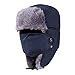 Produktbild Aviator Hat Cosacco Anti Wind Kaltstaub mit hochwertigem Fell (blau)