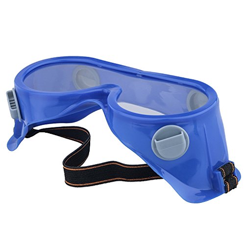 Ewolee Atemschutzmaske Aktivkohle chemikalien Halbmaske Industrielle Staubmaske mit Schutzbrille,Blau - 7