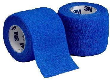 3M Coban vendaje autoadhesivo, azul, 2,5 cm de ancho x 4,5 m de largo
