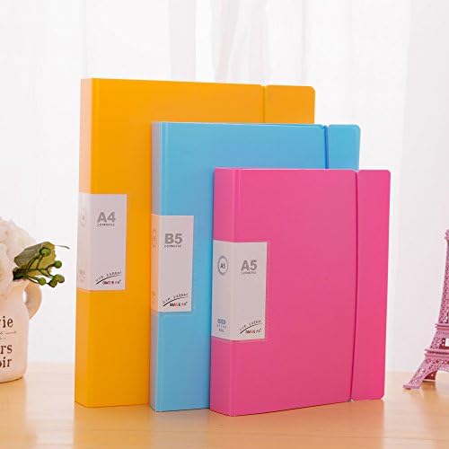 Mafei Folder File Candy color A4 folders/B5 folder/D 2 hole clip/hole clip/two hole folder A5/two hole holder,The blue band A5/2 hole-Trumpet