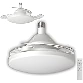 CT-1156 Dolunay Fan Dimlenebilir LED Işıklı Hayalet Pervaneli Tavan Vantilat&ouml;r&uuml; E27 Kumandalı 3 Renk Işık 72W