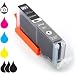 Produktbild Druckerpatrone Tintenpatrone CLI-551GY XL mit Chip Füllstandsanzeige kompatibel mit Canon Pixma Tintenstrahl-Drucker - 15ml Grey grau