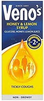 VENO'S HONEY&amp;LEMON SYRUP TICKLY COUGHS 100ML