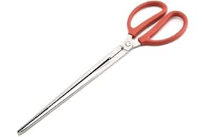 LKJYBG Pinzas de cangrejo Anguila Cangrejo Pick Up Clamp, Abrazadera de mango largo de acero inoxidable para pinzas de cangrejo de mariscos, accesorios de cocina clip recto de 38 cm