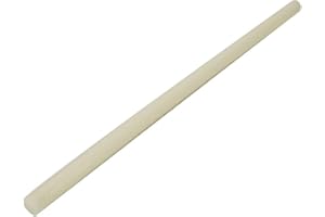 YWBL-WH Barre ronde en plastique blanc de qualité supérieure - Diamètre : 20/35 mm - Longueur : 500 mm - Longueur : 20 x 500 mm - Abrasifs