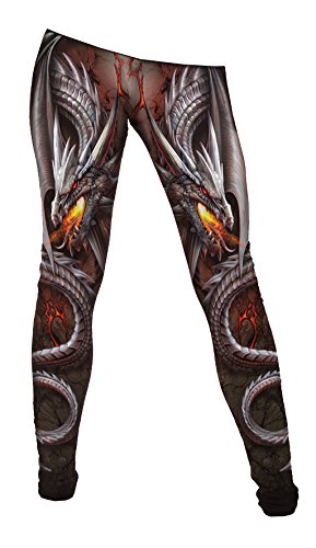 Spiral Dragon Leggings S M L XL 8 10 12 14 16 18 PLUS SIZE (Large 14/16)