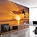 Produktbild Wandbild, Springen Meer Sonnenuntergang Dämmerung Tier Tapeten Wandbilder Rollen Für 3D Wände Tapeten Für, 308X220Cm