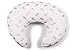 Widgey 5-in-1 Multi-Function Nursing Pillow - Cotton Maternity Cushion - Gold Pineapple Print